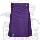 Purple Utility Kilt – Modern Functional Kilt with Pockets for Men & Women